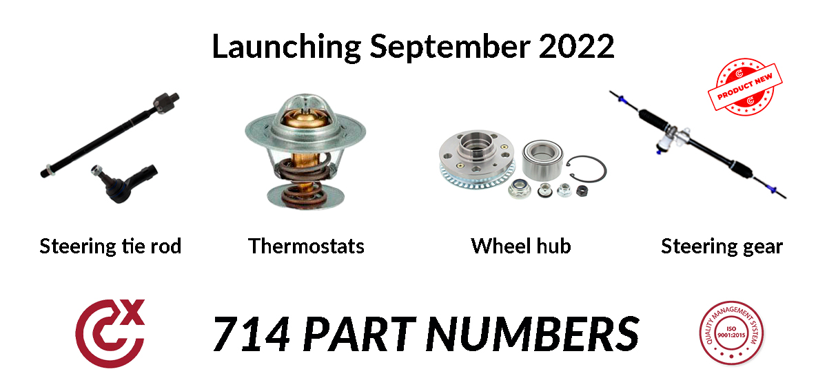 Over 250 new ball joints in one release with improved products