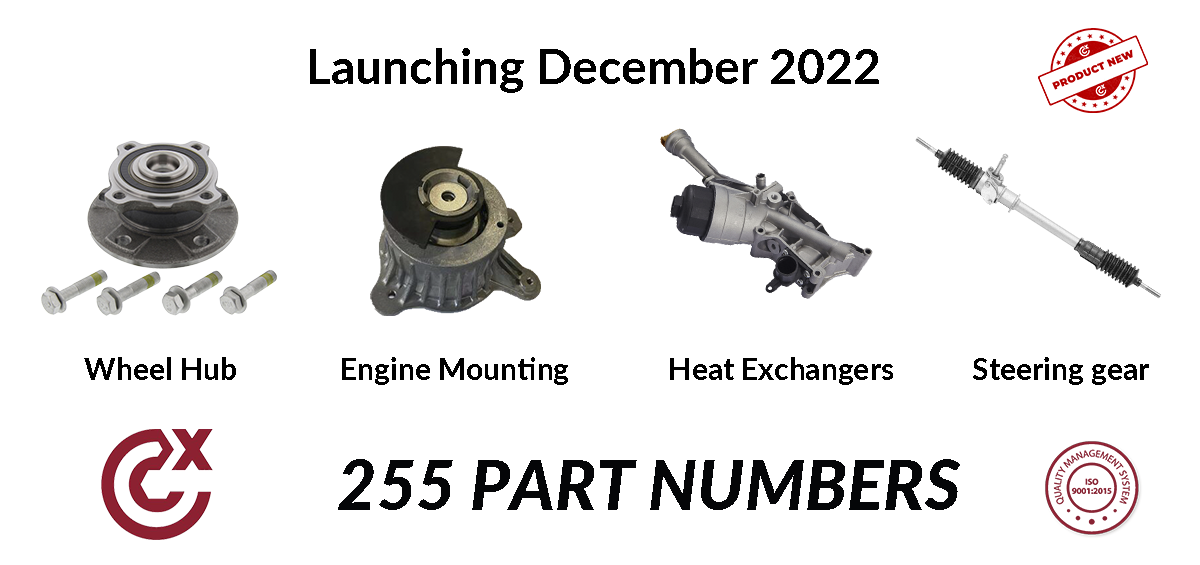 Last launch of the year with over 250 new part numbers